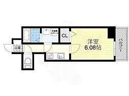 ARCA正雀 2階1Kの間取り
