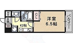 美穂ケ丘サカタハイツ 1Kの間取図画像