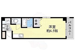 フラットS・M・P ワンルームの間取図画像