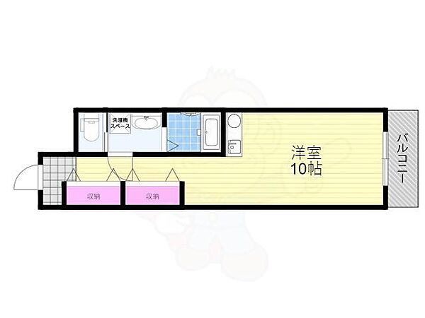 シャンボール第3新大阪 ｜大阪府大阪市東淀川区東中島４丁目(賃貸マンション1R・8階・27.50㎡)の写真 その2