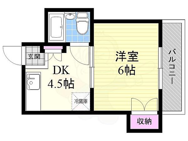 エスポアール寿 ｜大阪府大阪市東淀川区東淡路４丁目(賃貸マンション1DK・2階・22.00㎡)の写真 その2