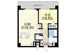 プレサンス東淀川駅前プローシェ 15階1LDKの間取り