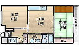 ダフゴアネックス 2LDKの間取図画像