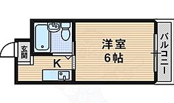 スタンドアップ瑞光 1Kの間取図画像