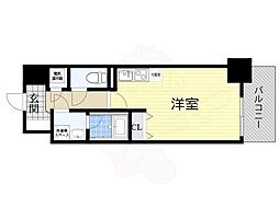 グレンパーク新大阪2 ワンルームの間取図画像