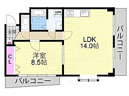 MINOFIRSTBUILD 1LDKの間取図画像