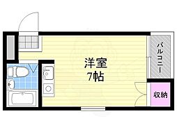 エナジーハイツ ワンルームの間取図画像