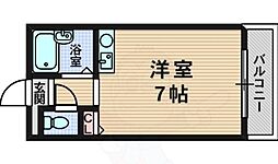 リバーサイド・森繁 ワンルームの間取図画像