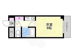 ロイヤルハイツパート2西淡路 1Kの間取図画像