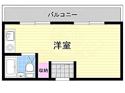 ケティ淡路 ワンルームの間取図画像