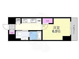 レジュールアッシュ北大阪GRANDSTAGE 1Kの間取図画像