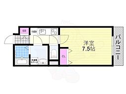 LIVIAZKITAOSAKABREZZA 1Kの間取図画像