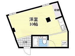 リーベ淡路ビル ワンルームの間取図画像
