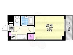 チサトハイツ3 1Kの間取図画像