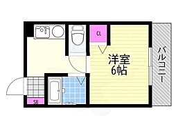 メゾン・ドルミエール ワンルームの間取図画像