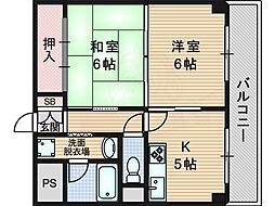 メゾンド・パンテール 2Kの間取図画像