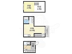 ハーミッツ・セル大桐 1LDKの間取図画像