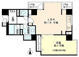 ノースウエストヒル 7階1LDKの間取り