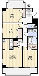 コロニァ・ハウス 2SLDKの間取図画像