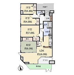 ライフコート田子南アリーナ 4LDKの間取図画像