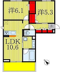 間取図画像 2LDK