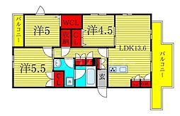 ソフィア南流山 3LDKの間取図画像