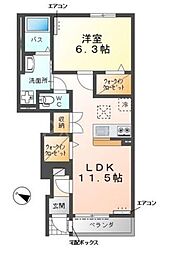 間取図画像 1LDK