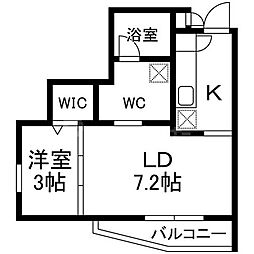 東武野田線 柏駅 徒歩10分の賃貸アパート 2階1LDKの間取り