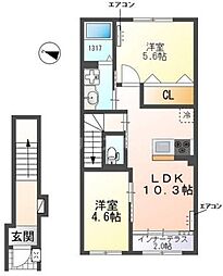 間取図画像 2LDK