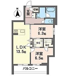 フォレスタ87 2LDKの間取図画像