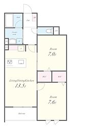 間取図画像 2LDK