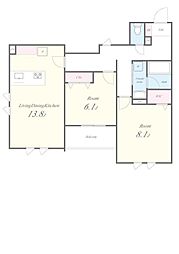 間取図画像 2LDK