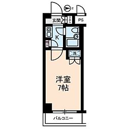 グローリア初穂桜台2 1Kの間取図画像