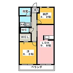 GranRegalo 2LDKの間取図画像