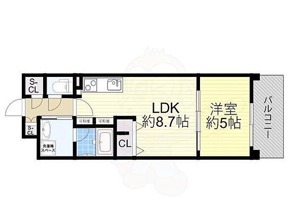 大阪府大阪市旭区高殿７丁目(賃貸マンション1LDK・3階・33.12㎡)の写真 その2