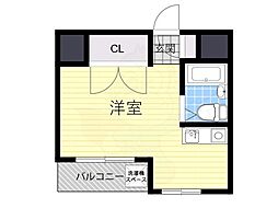 パール高倉 ワンルームの間取図画像