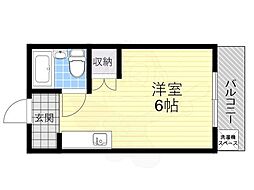 京阪本線 野江駅 徒歩5分の賃貸アパート 3階ワンルームの間取り