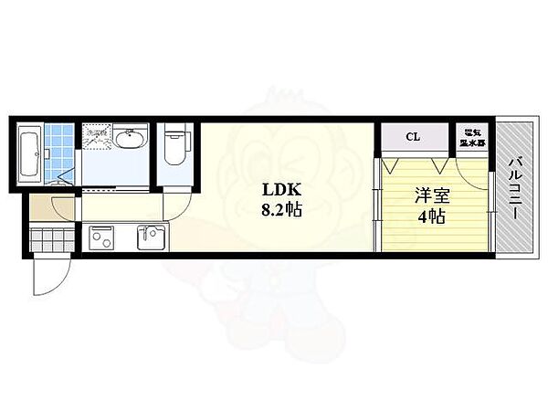 F asecia Licht ｜大阪府大阪市都島区毛馬町４丁目(賃貸アパート1LDK・2階・30.07㎡)の写真 その2