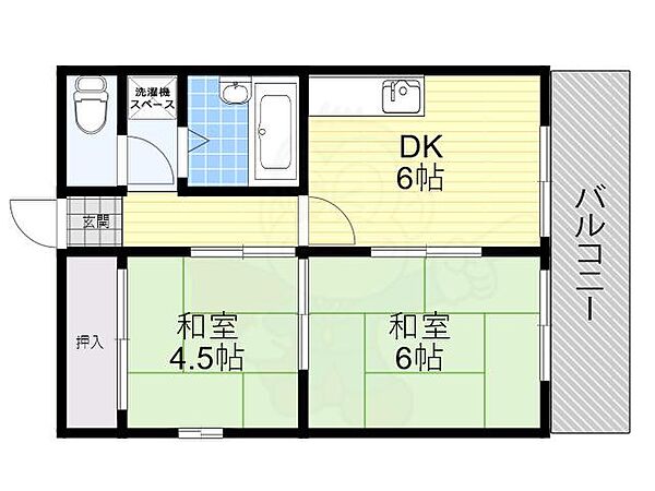 大阪府大阪市都島区大東町２丁目(賃貸マンション2DK・2階・40.00㎡)の写真 その2