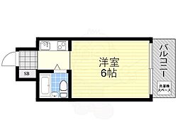 大宝都島ル・グラン 1Kの間取図画像