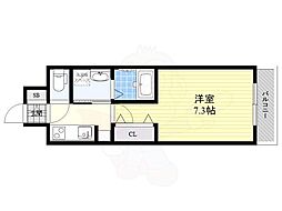 Osaka Metro長堀鶴見緑地線 京橋駅 徒歩2分の賃貸マンション 9階1Kの間取り