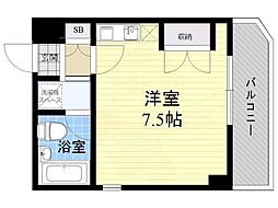 フォーラム都島内代駅前 ワンルームの間取図画像