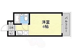 ハイツ白樺 ワンルームの間取図画像