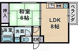 エクシオプレイス 1LDKの間取図画像