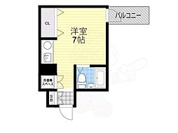 フォーラム都島内代駅前 ワンルームの間取図画像