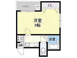 都島R.S.ハイツ 1Kの間取図画像