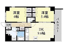 エスペランサ 2DKの間取図画像