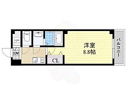フルグランテ大宮 1Kの間取図画像