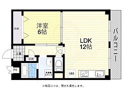 エルプラド京橋7号棟 1LDKの間取図画像