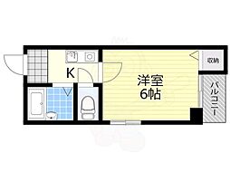 メゾン・サフィール 1Kの間取図画像